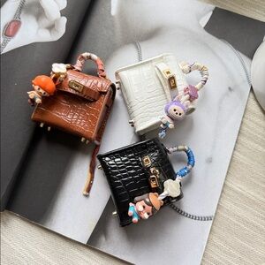 Handmade Mini Leather BK AirPods H Bag Miniature